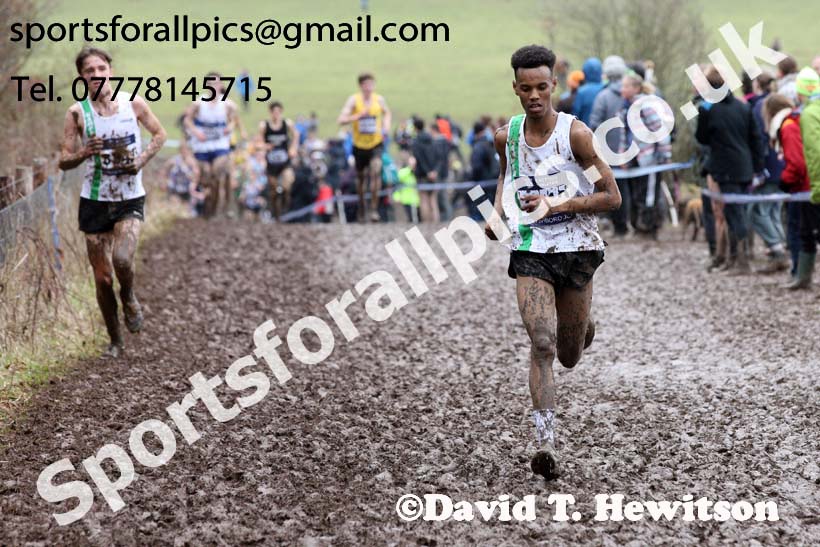 Mens under-17s 2018 British Inter Counties Cross Country Champs., Prestwold Hall, Loughborough. Photo: David T. Hewitson/Sports for All Pics